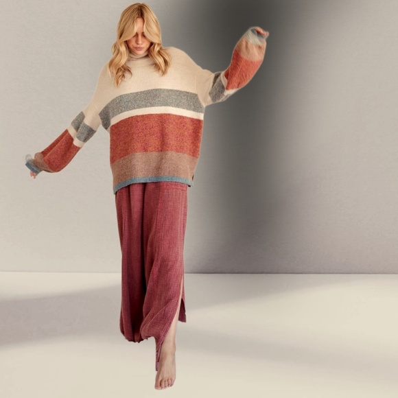 📌 EASEL Lace Trim, Side Slits W/ Self-Ties, Lightweight Mineral Wash Soft Cotton - Picture 7 of 16